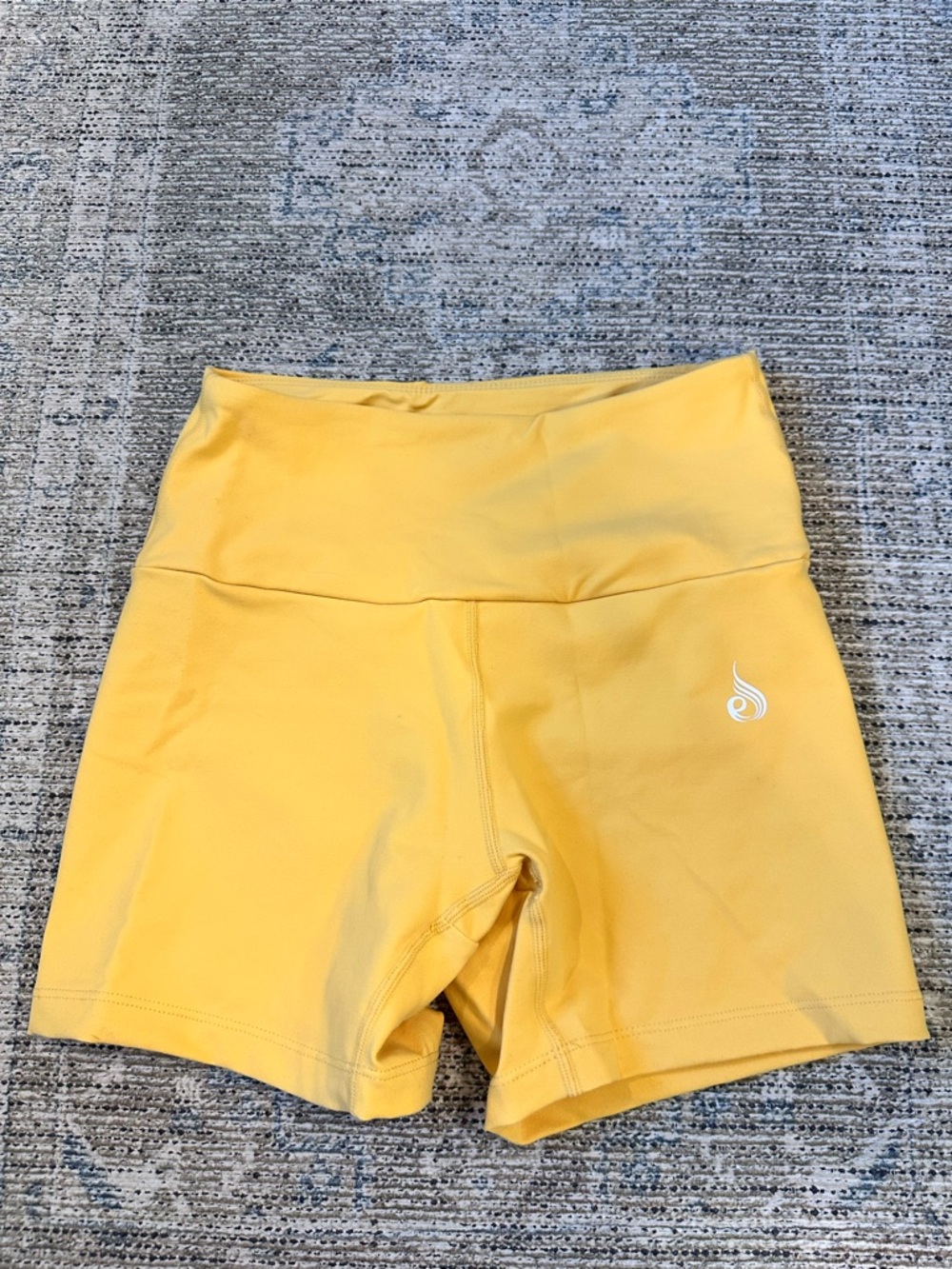 Ryderwear Women’s High-Waist Yellow Bike Shorts